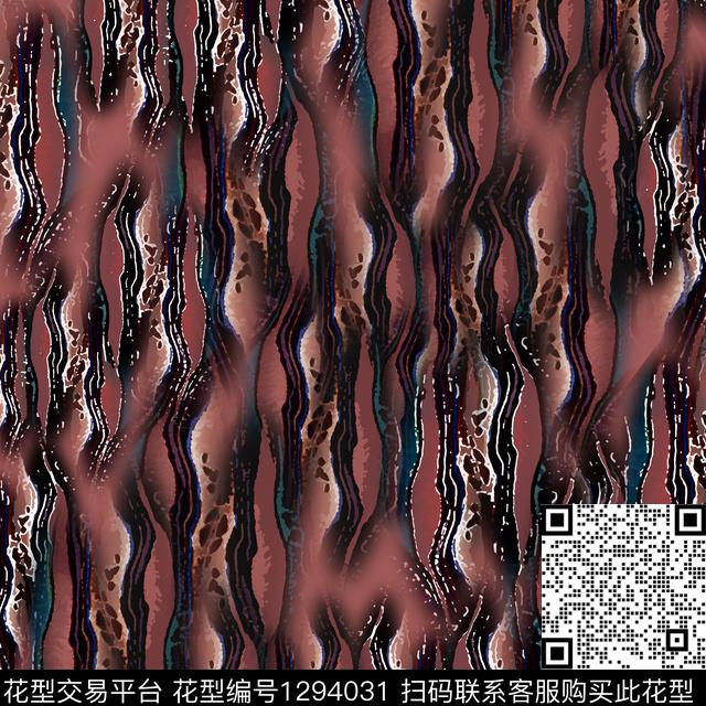 20015-肌理图案-2-3.jpg - 1294031 - 抽象 手绘线条笔触 肌理纹路 - 数码印花花型 － 男装花型设计 － 瓦栏