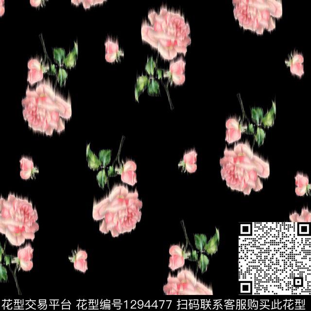 S202002.jpg - 1294477 - 黑底花卉 绣花花型 女装 - 数码印花花型 － 女装花型设计 － 瓦栏
