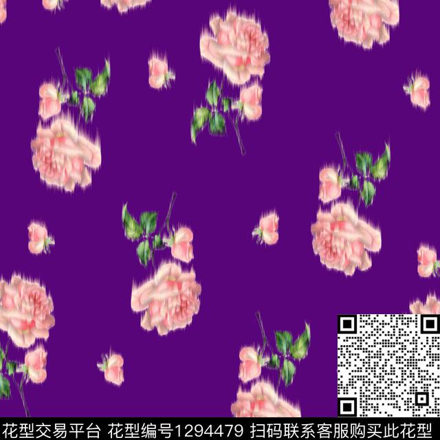 S202002-3.jpg - 1294479 - 黑底花卉 绣花花型 女装 - 数码印花花型 － 女装花型设计 － 瓦栏