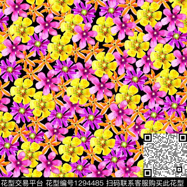 S202003-2.jpg - 1294485 - 花卉 欧美 小碎花 - 数码印花花型 － 女装花型设计 － 瓦栏