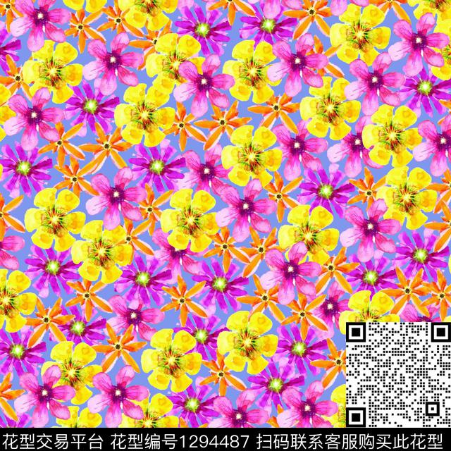 S202003-4.jpg - 1294487 - 花卉 欧美 小碎花 - 数码印花花型 － 女装花型设计 － 瓦栏
