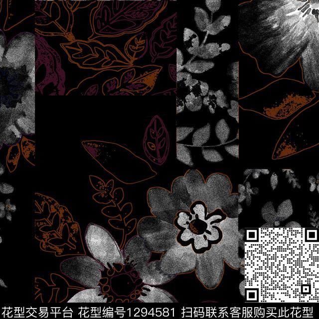 几何格子男装传统印花花型下载（图片编号: 1294581） - 瓦栏（Walan）