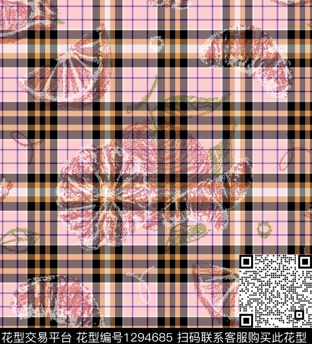 2020-02-20-3.jpg - 1294685 - 水果 格子 底纹 - 数码印花花型 － 童装花型设计 － 瓦栏