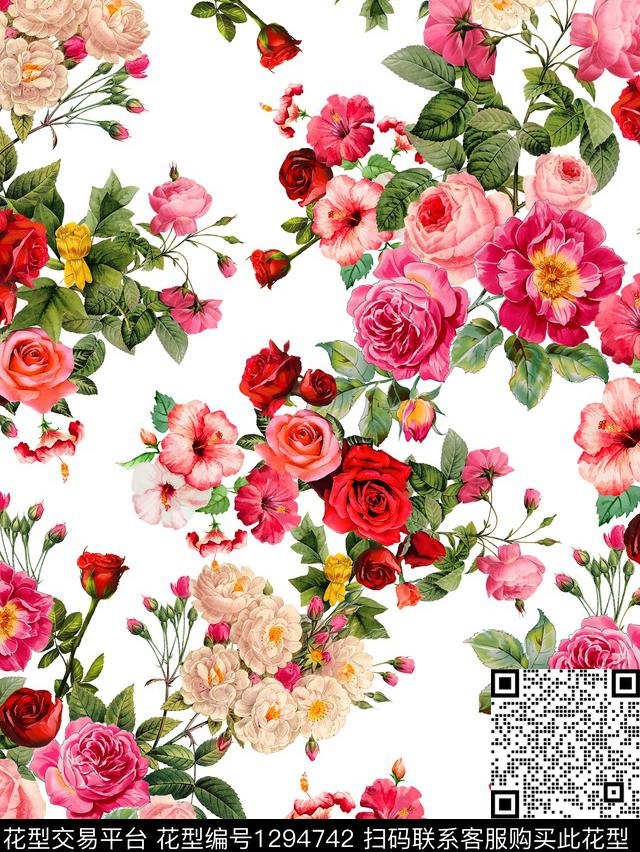 DZBF-6308B z7.jpg - 1294742 - 花卉 深圳 真丝 - 数码印花花型 － 女装花型设计 － 瓦栏