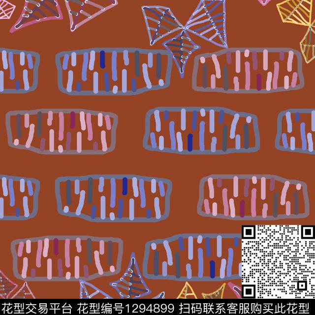 几何卡通婴童图案条纹混搭传统印花花型下载（图片编号: 1294899） - 瓦栏（Walan）