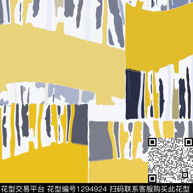 200122-抽象印花-1-00.jpg - 1294924 - 几何 抽象 艺术迷彩 - 传统印花花型 － 女装花型设计 － 瓦栏