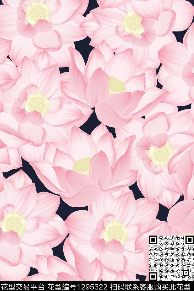 花卉053.jpg - 1295322 - 花卉 花瓣 大牌风 - 数码印花花型 － 女装花型设计 － 瓦栏