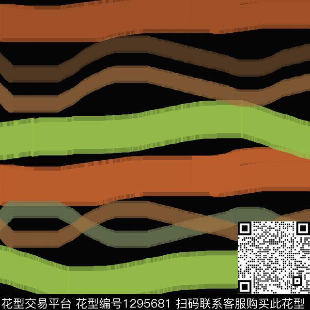 200120-条纹-3-00.jpg - 1295681 - 大牌风 条纹图案 手绘线条笔触 - 数码印花花型 － 泳装花型设计 － 瓦栏