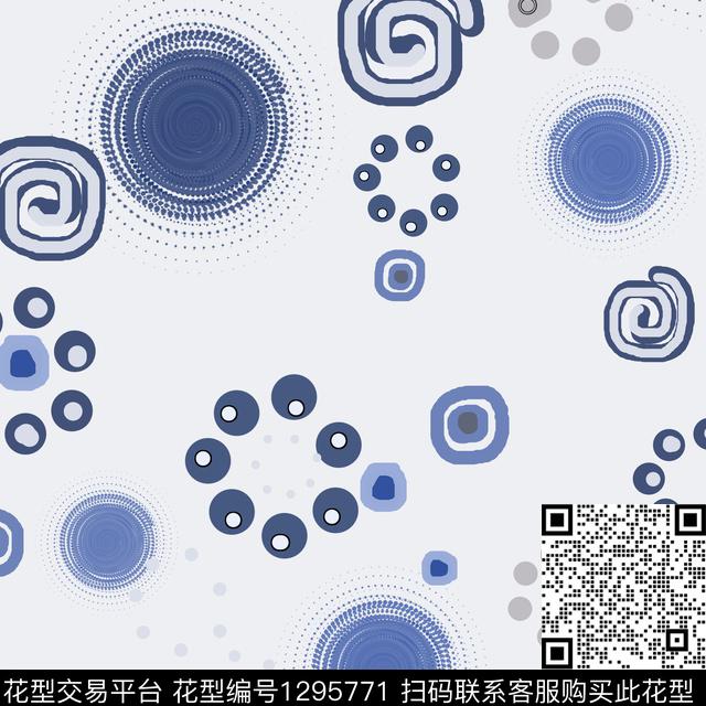 200115-yqbd-3-2.jpg - 1295771 - 几何 圆圈与波点 手绘线条笔触 - 传统印花花型 － 男装花型设计 － 瓦栏