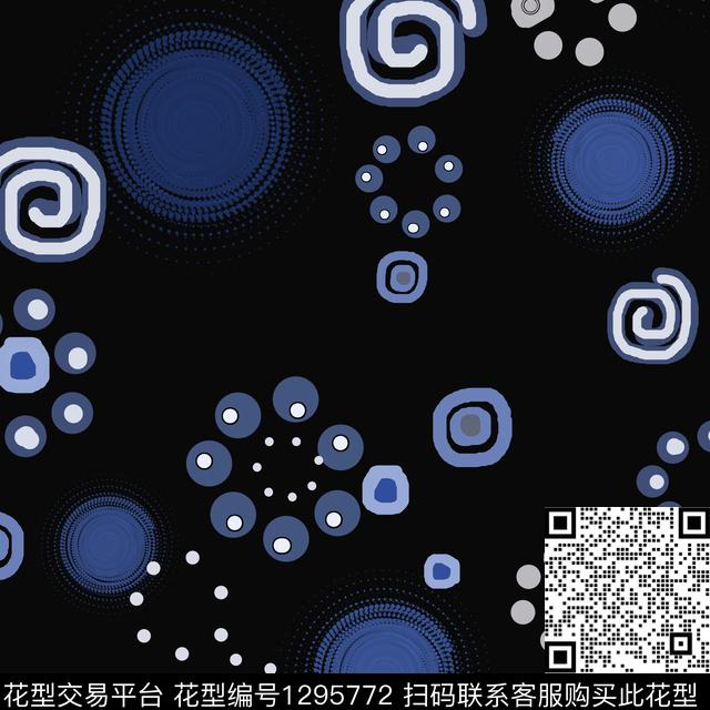 200115-yqbd-3-00.jpg - 1295772 - 几何 圆圈与波点 手绘线条笔触 - 传统印花花型 － 男装花型设计 － 瓦栏