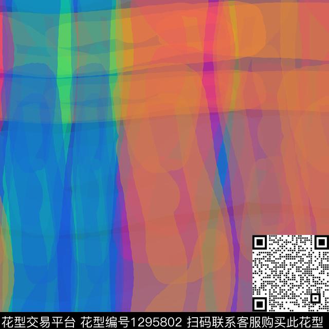 200120-条纹-5-2.jpg - 1295802 - 抽象 艺术迷彩 条纹图案 - 数码印花花型 － 女装花型设计 － 瓦栏