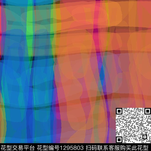 200120-条纹-5-00.jpg - 1295803 - 抽象 艺术迷彩 条纹图案 - 数码印花花型 － 女装花型设计 － 瓦栏