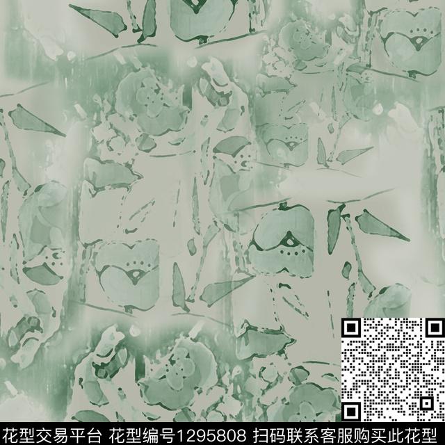 200122-抽象印花-4-00.jpg - 1295808 - 花卉 抽象 艺术迷彩 - 数码印花花型 － 女装花型设计 － 瓦栏