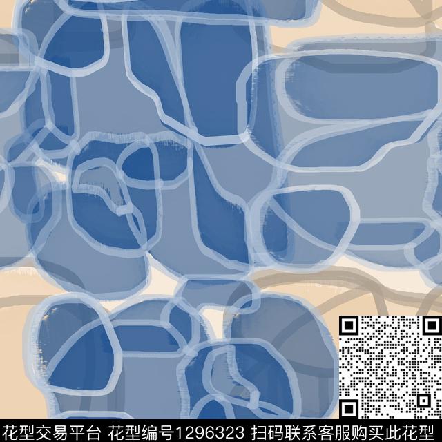 200222-nzhh-2-3g.jpg - 1296323 - 抽象 手绘线条笔触 男装休闲花卉 - 数码印花花型 － 男装花型设计 － 瓦栏