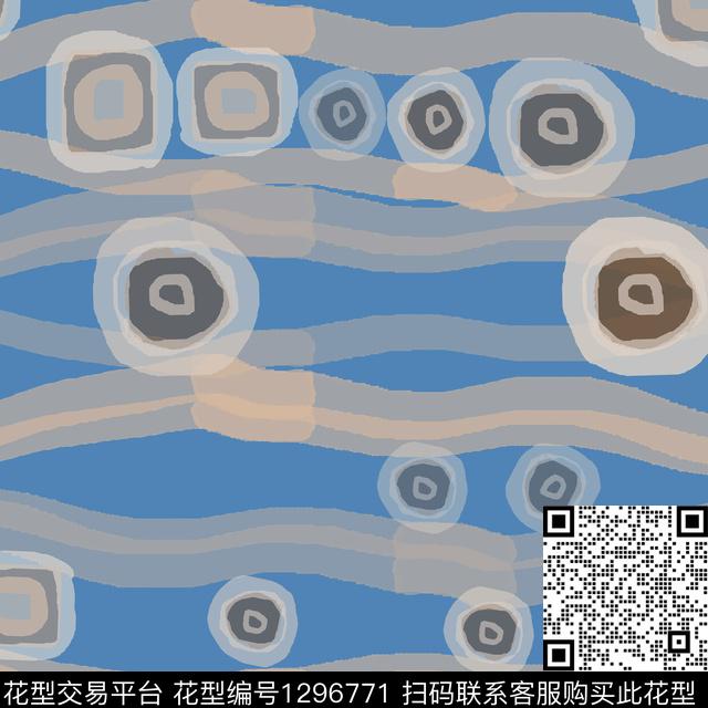 200220-条纹-2-2.jpg - 1296771 - 手绘线条笔触 条纹混搭 圆圈与波点 - 传统印花花型 － 泳装花型设计 － 瓦栏