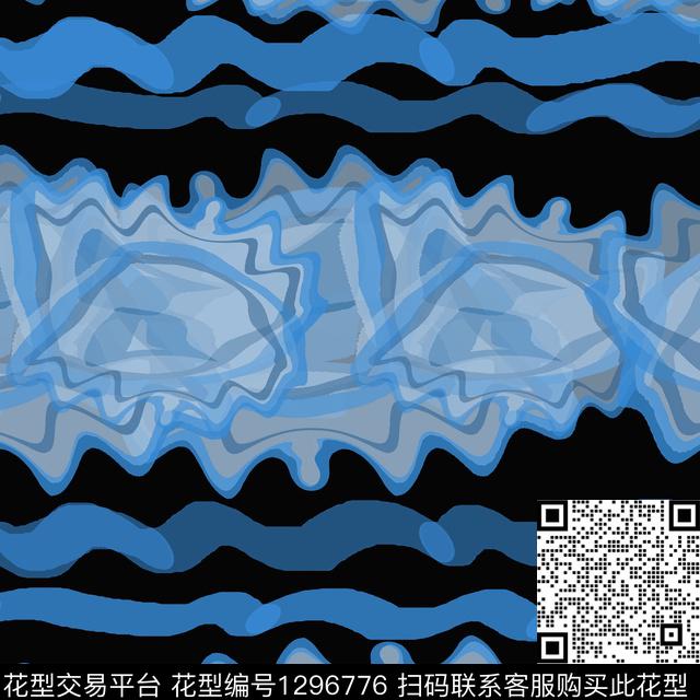 200220-条纹-3-3.jpg - 1296776 - 几何 条纹混搭 手绘线条笔触 - 传统印花花型 － 泳装花型设计 － 瓦栏