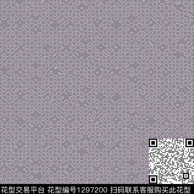 几何格子男装传统印花花型下载（图片编号: 1297200） - 瓦栏（Walan）