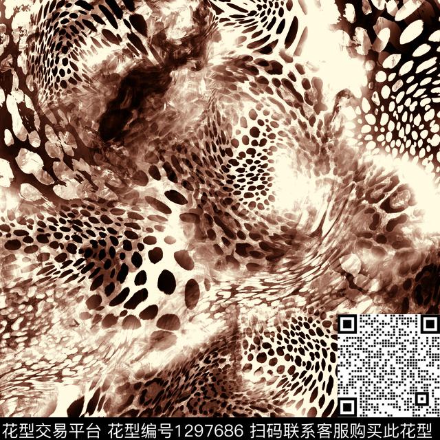 A1.jpg - 1297686 - 豹纹 斑马纹 欧洲 - 数码印花花型 － 女装花型设计 － 瓦栏