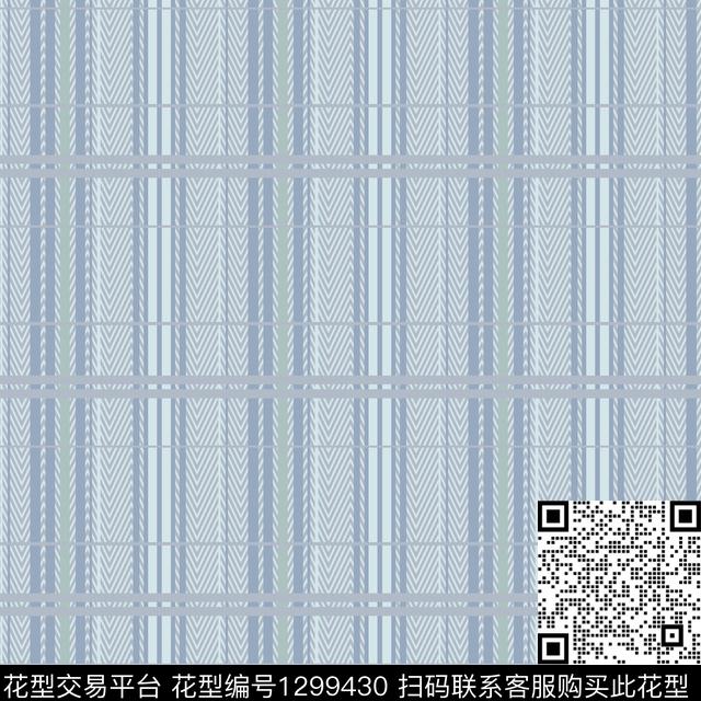几何格子男装传统印花花型下载（图片编号: 1299430） - 瓦栏（Walan）