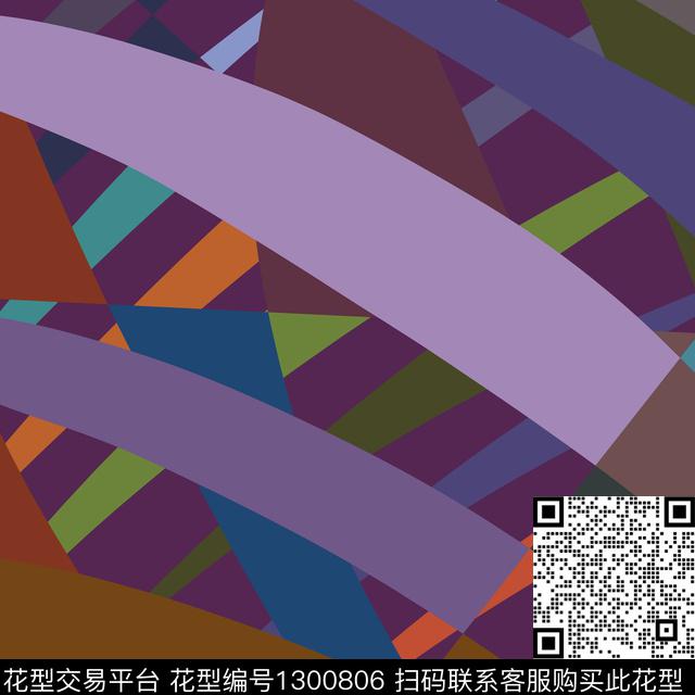 abstract-13.jpg - 1300806 - EMILIO PUCCI ARMANI 马赛克 - 传统印花花型 － 方巾花型设计 － 瓦栏