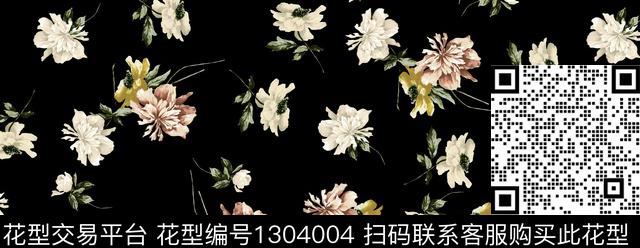 BUPI--050{160X62.39}.jpg - 1304004 - 花卉 抽象 热带花型 - 数码印花花型 － 女装花型设计 － 瓦栏