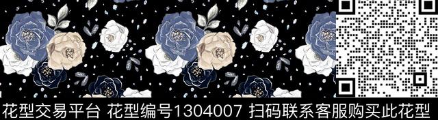 BUPI--063{160X44.07}.jpg - 1304007 - 花卉 抽象 热带花型 - 数码印花花型 － 女装花型设计 － 瓦栏