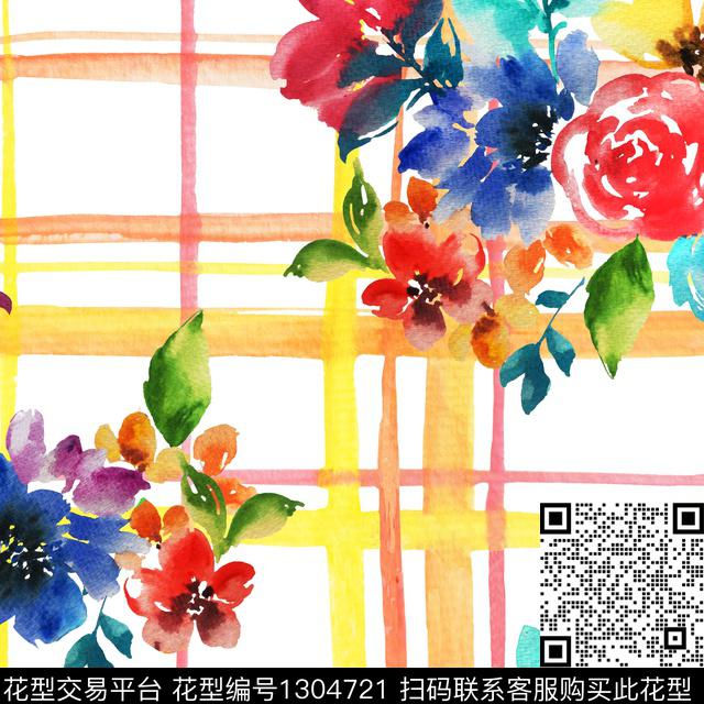 几何格子男装传统印花花型下载（图片编号: 1304721） - 瓦栏（Walan）