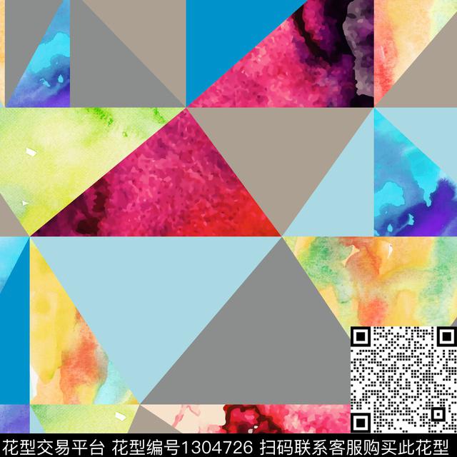 几何格子男装传统印花花型下载（图片编号: 1304726） - 瓦栏（Walan）