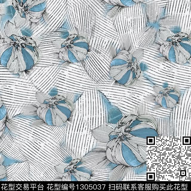 200316-hh-2-00.jpg - 1305037 - 抽象花卉 条纹 男装休闲花卉 - 数码印花花型 － 泳装花型设计 － 瓦栏
