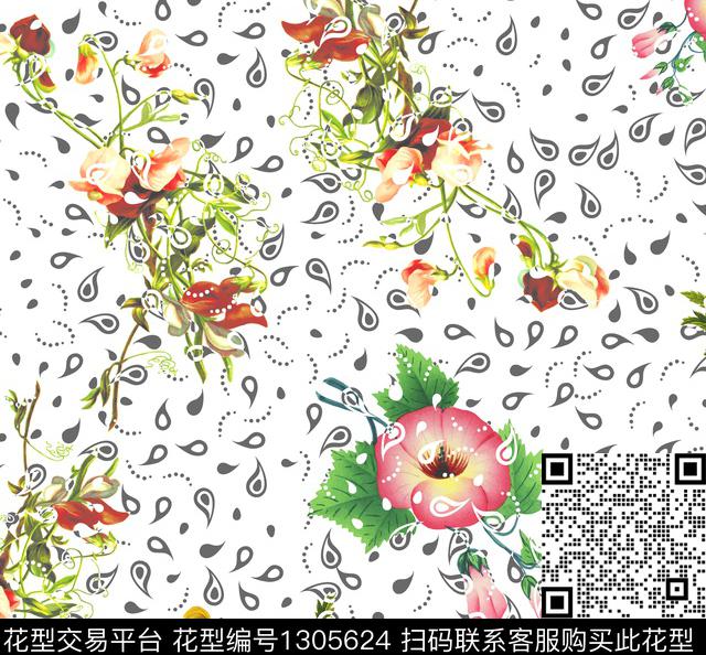ok1.jpg - 1305624 - 花卉 3D立体 大牌风 - 数码印花花型 － 女装花型设计 － 瓦栏
