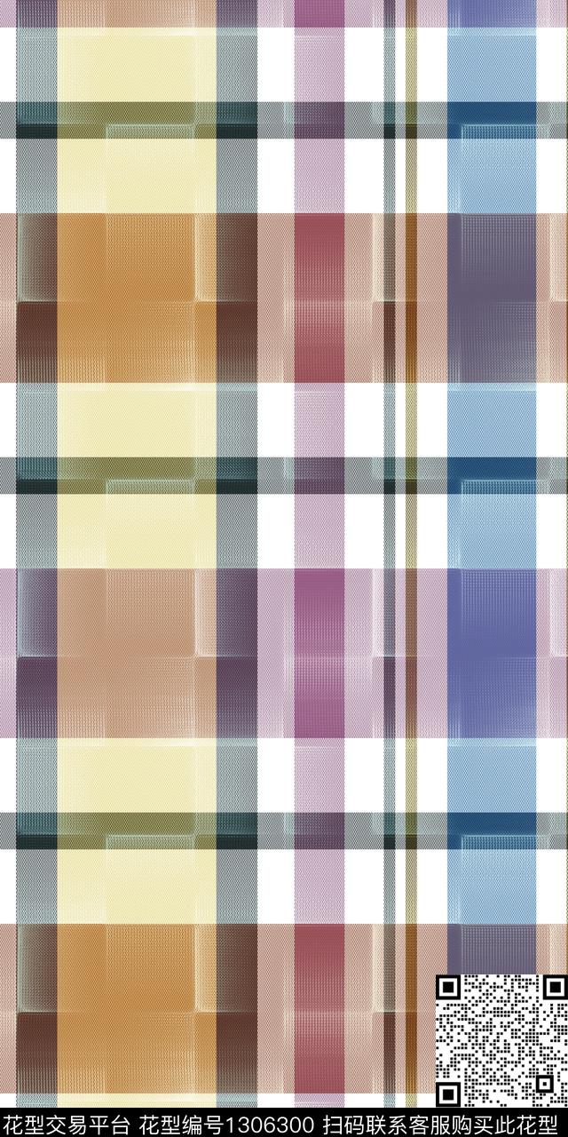 2019-10-22-2.jpg - 1306300 - 格子 底纹 抽象 - 数码印花花型 － 女装花型设计 － 瓦栏