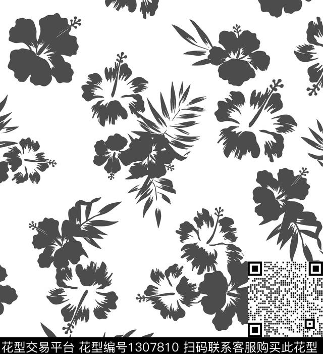 SS-009ok-3.jpg - 1307810 - 绿植树叶 花卉 大牌风 - 传统印花花型 － 男装花型设计 － 瓦栏