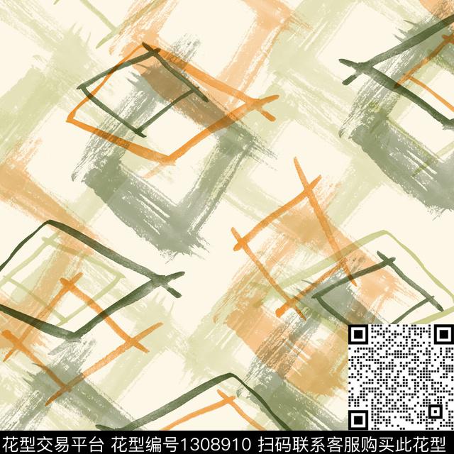20200326-8.jpg - 1308910 - 纸印花 水彩 几何 - 传统印花花型 － 窗帘花型设计 － 瓦栏