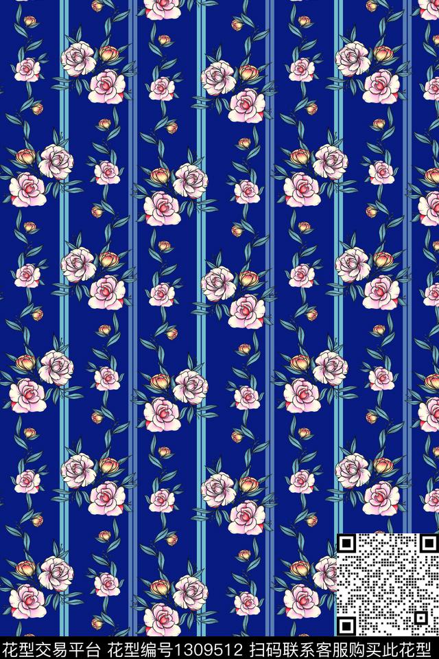 ZBB20200322A005.jpg - 1309512 - 田园 复古 民族风 - 传统印花花型 － 其他花型设计 － 瓦栏