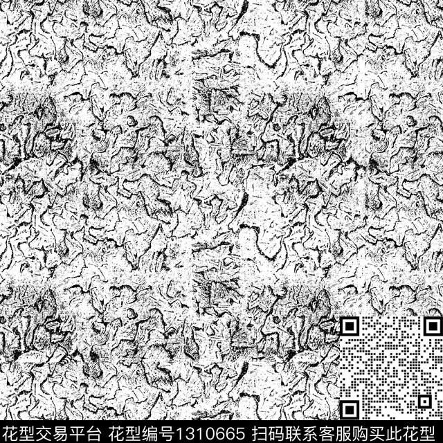 20200330-6.jpg - 1310665 - 几何 简约 黑白条纹 - 传统印花花型 － 沙发布花型设计 － 瓦栏