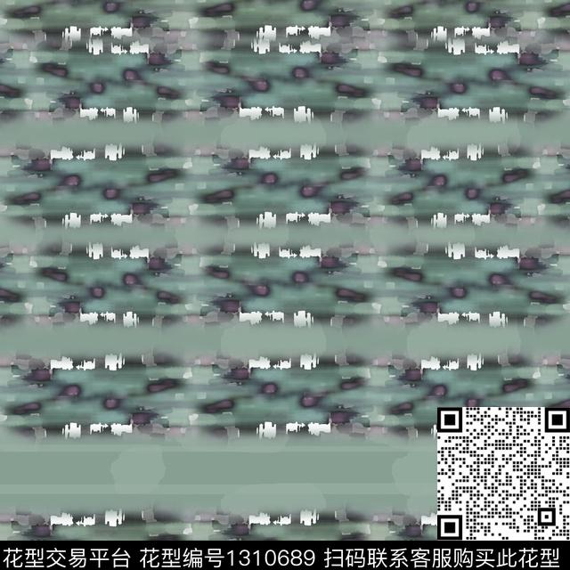 抽象条纹图案男装休闲花卉数码印花花型下载（图片编号: 1310689） - 瓦栏（Walan）