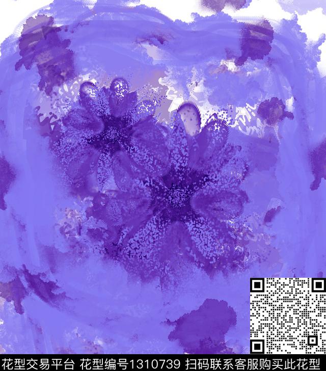31923.jpg - 1310739 - 绘画 花卉 抽象 - 数码印花花型 － 女装花型设计 － 瓦栏