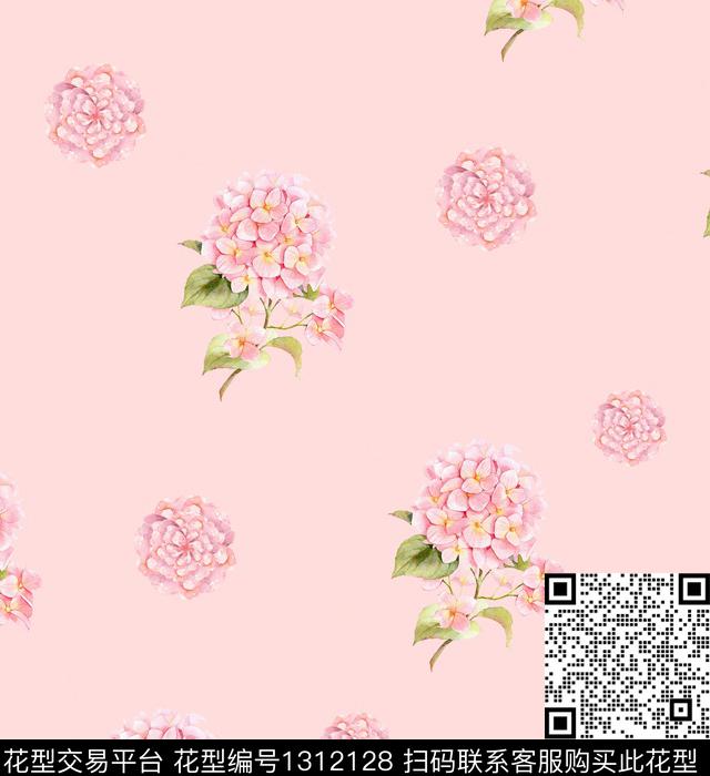 XT-huahui.jpg - 1312128 - 床品 花卉 大牌风 - 数码印花花型 － 床品花型设计 － 瓦栏