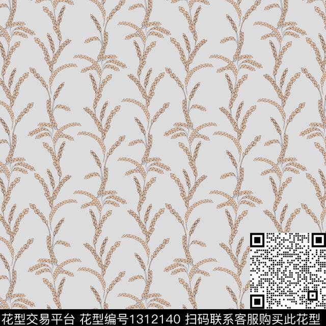 床品麦穗小碎花传统印花花型下载（图片编号: 1312140） - 瓦栏（Walan）