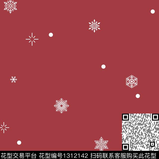 2020TY-故宫雪-400.jpg - 1312142 - 床品 几何 卡通 - 传统印花花型 － 床品花型设计 － 瓦栏