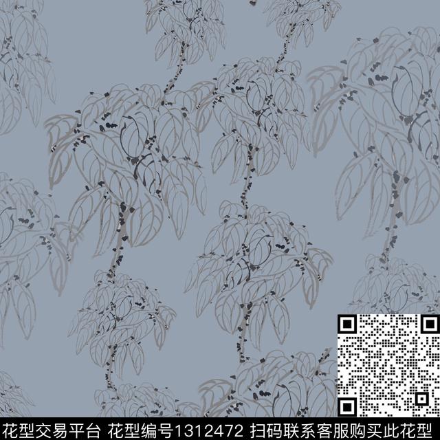 中国风小碎花男装休闲花卉传统印花花型下载（图片编号: 1312472） - 瓦栏（Walan）