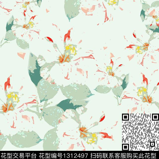 200406-hh-1-2.jpg - 1312497 - 花卉 小碎花 抽象 - 数码印花花型 － 女装花型设计 － 瓦栏
