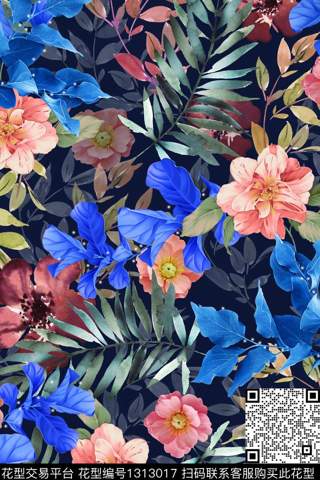 2020-04-08-A1.jpg - 1313017 - 男装满版花 花卉 满底花型 - 数码印花花型 － 女装花型设计 － 瓦栏