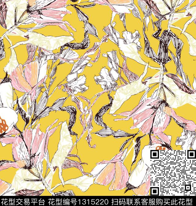 294.jpg - 1315220 - 毛线 抽象花卉 数码花型 - 数码印花花型 － 女装花型设计 － 瓦栏