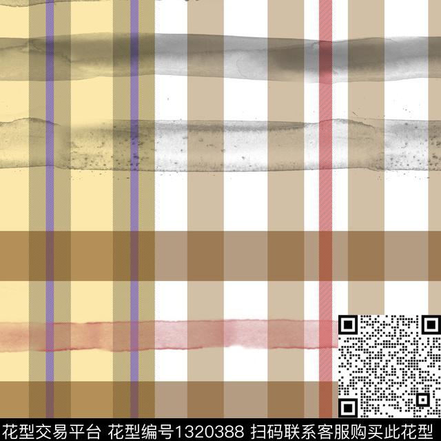 水墨风文艺男装数码印花花型下载（图片编号: 1320388） - 瓦栏（Walan）