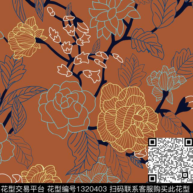 WL--20200423-2.jpg - 1320403 - 几何 男装 迷彩 - 传统印花花型 － 床品花型设计 － 瓦栏