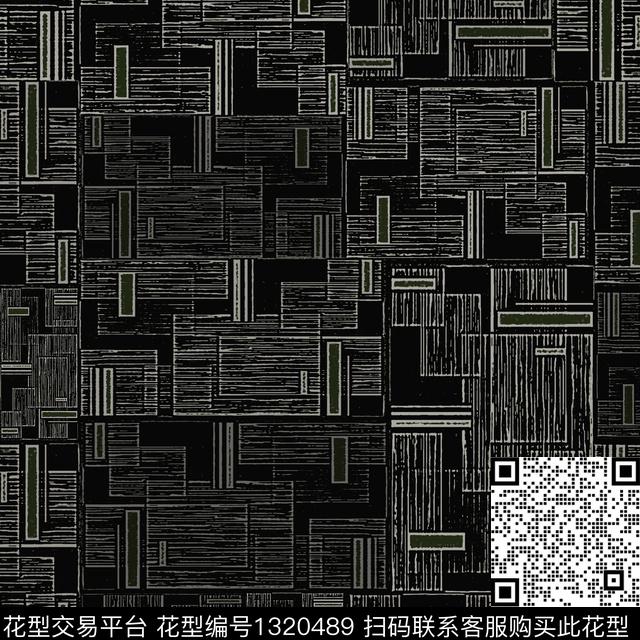 200426-nzhh-3-2.jpg - 1320489 - 格子 几何 手绘线条笔触 - 数码印花花型 － 男装花型设计 － 瓦栏