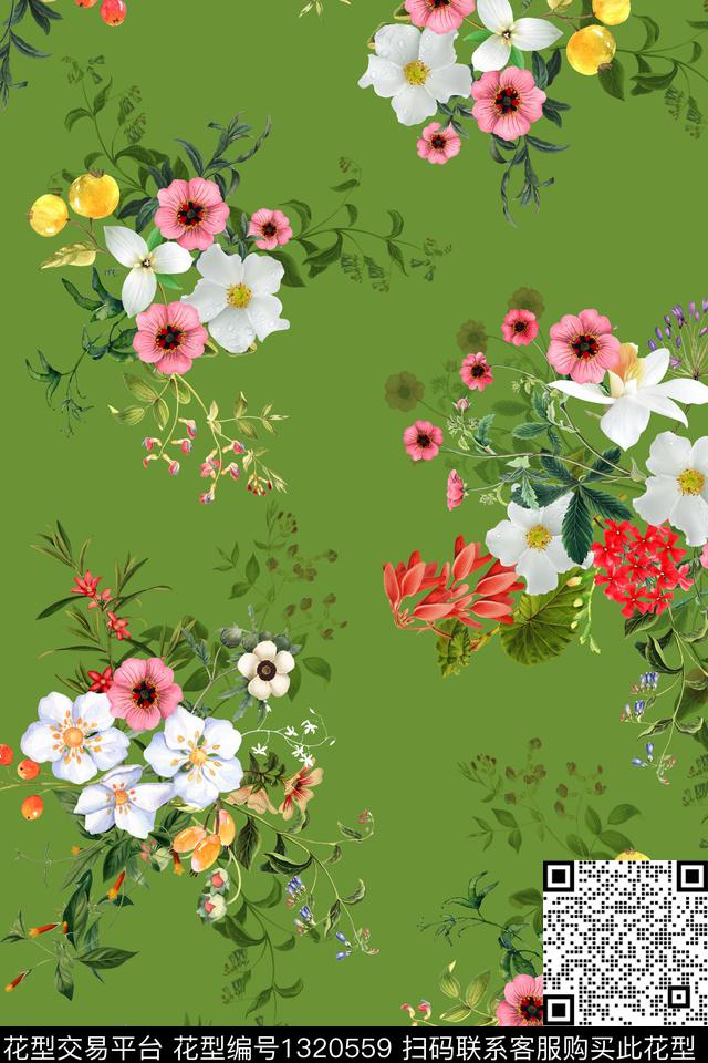 2020-04-19-b2.jpg - 1320559 - 女装 花卉 满版散花 - 数码印花花型 － 女装花型设计 － 瓦栏