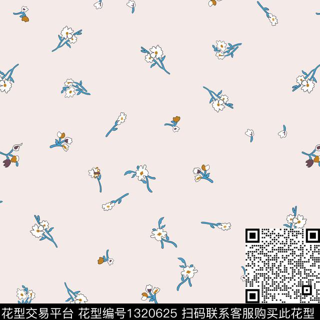 200428-4.jpg - 1320625 - 几何花卉 大牌风 中国 - 数码印花花型 － 童装花型设计 － 瓦栏