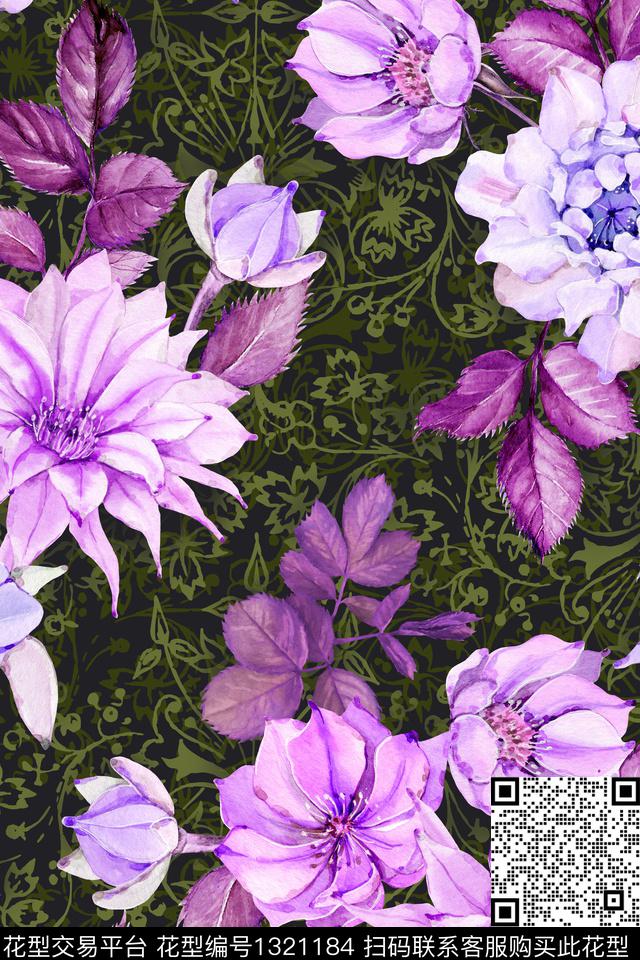 2020-04-19-c3.jpg - 1321184 - 床品 花卉 满版散花 - 数码印花花型 － 女装花型设计 － 瓦栏